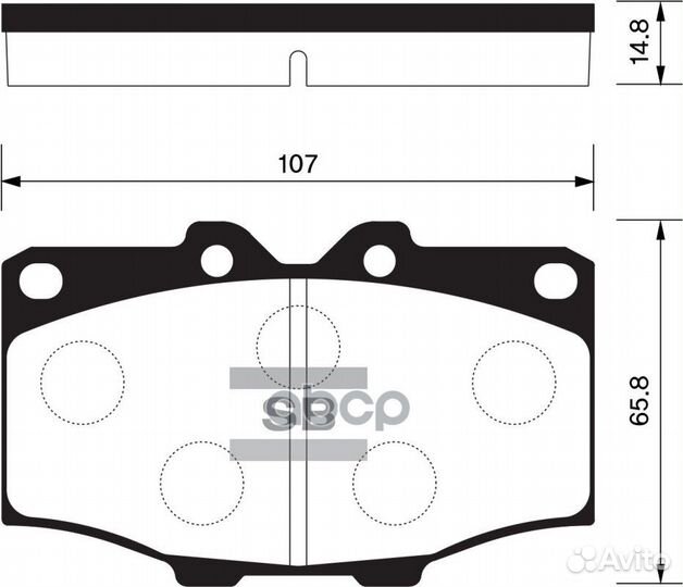 Колодки тормозные дисковые SP1378 SP1378 Sangsin