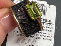 Серебряное кольцо 925 хризолит дизайнерское новое
