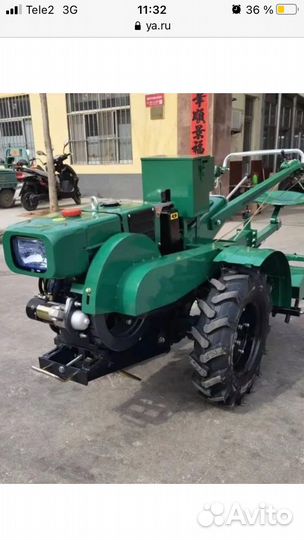 Мотоблок Файтер 15DE +почвофреза и сиденье