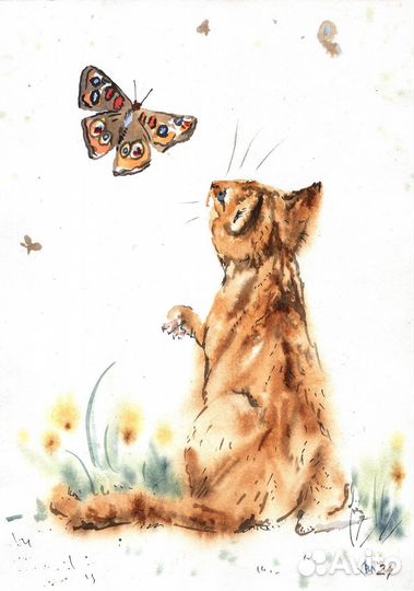 Акварельные коты