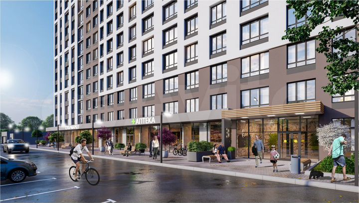 1-к. квартира, 43,5 м², 24/25 эт.