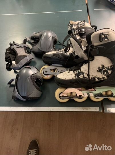 Роликовые коньки K2 + защита salomon