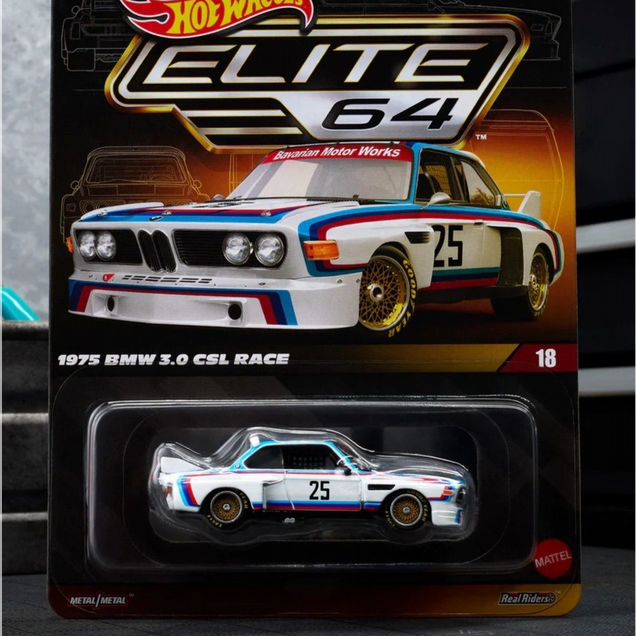 Hot Wheels Elite 64 1975 BMW 3.0 CSL race