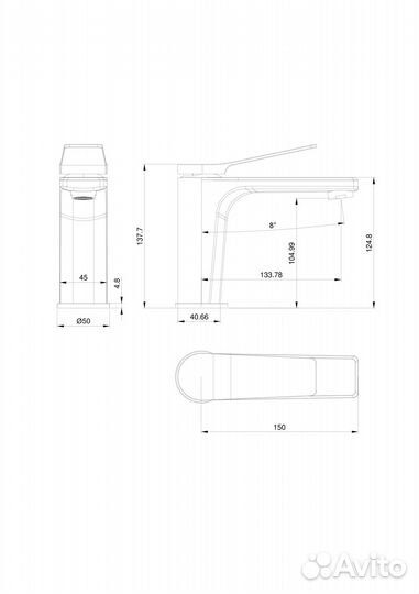 Wonzon & Woghand WW-XH-012-MW Смеситель