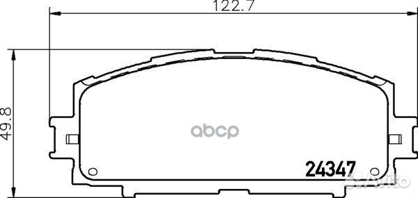 Колодки тормозные дисковые перед NP1128 NIS