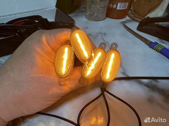 Дхо фонари в решетку радиатора ГАЗель борт комплек