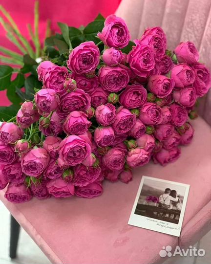 Цветы Букет Пионовидные розы