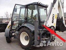 Terex 815/820/825/860 Стекло заднее нижнее