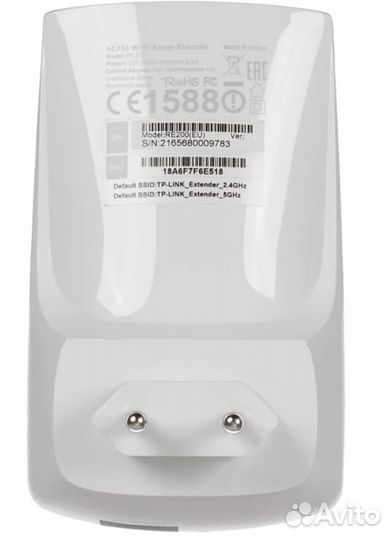 Wi-Fi усилитель сигнала (репитер) TP-link RE200