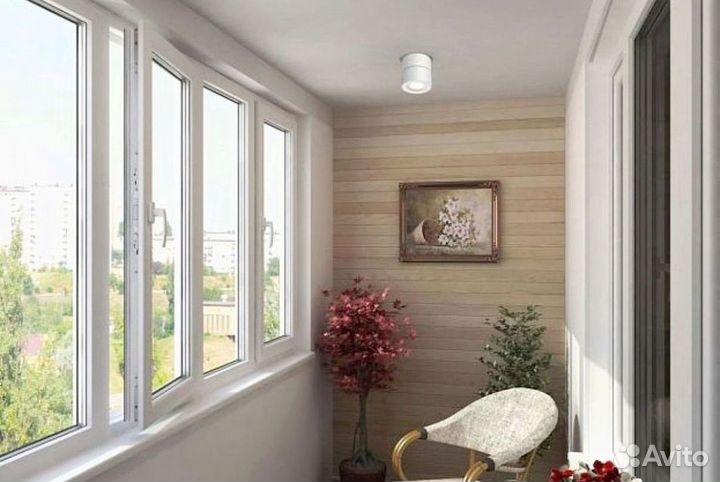 Остеклений лоджий