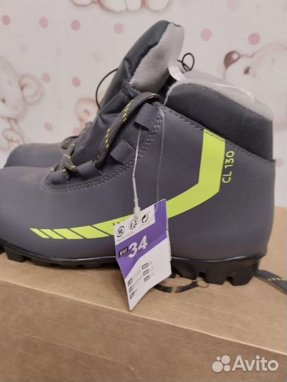 Лыжные ботинки новые 34 размер