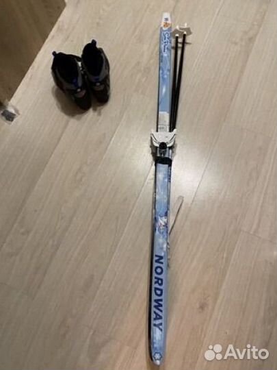 Лыжи беговые nordway 140 snow princess комплект