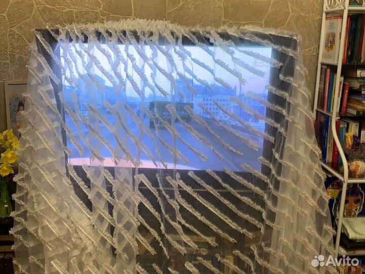 Гардина белая капрон