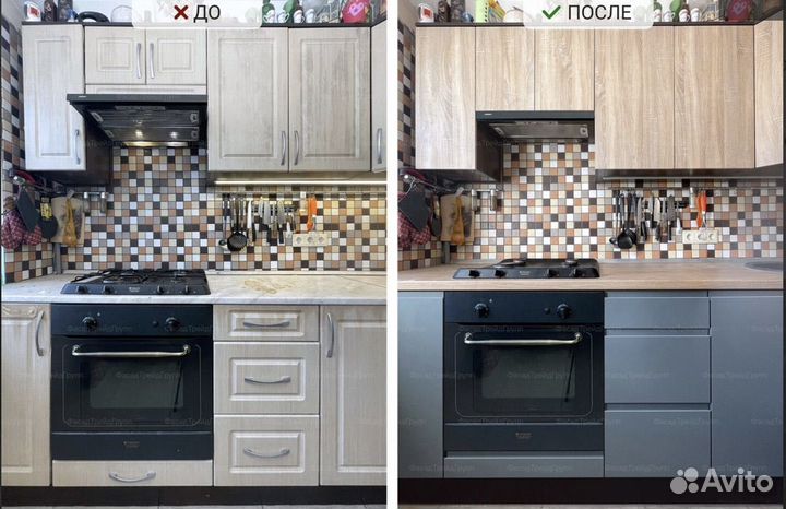 Замена столешницы, кухонных фасадов