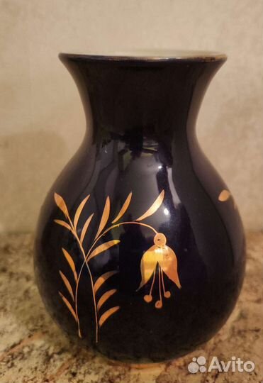 Ваза винтажная. Гжель. Кобальт