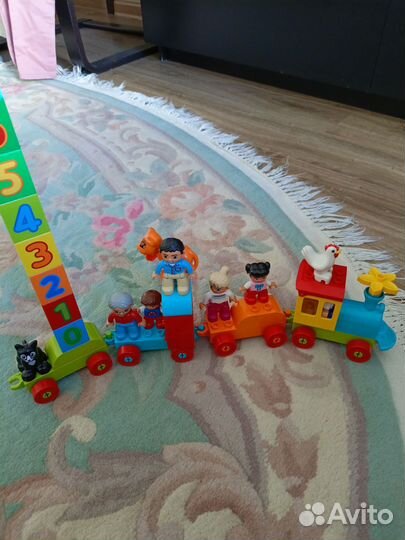 Lego duplo поезд с животными