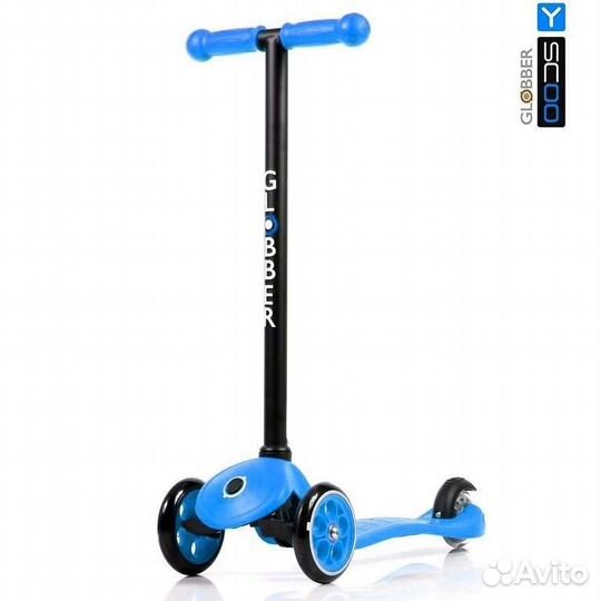 Трехколесный самокат globber My free fixed blue