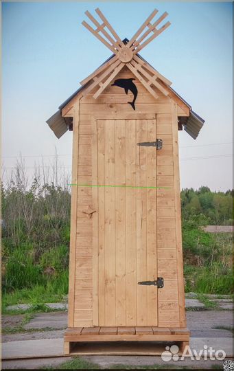 Дачный туалет с установкой KEY674