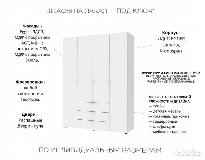 Шкафы. Шкафы распашные на заказ