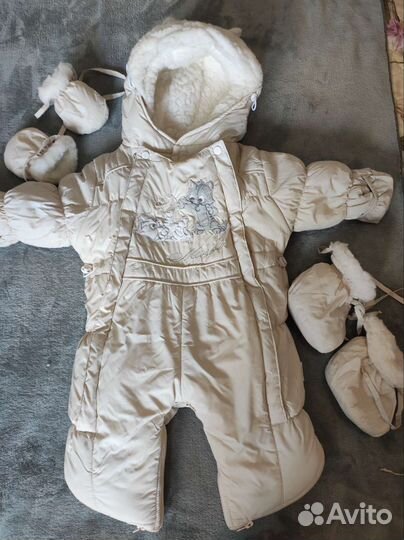 Комбинезон трансформер на овчине 80