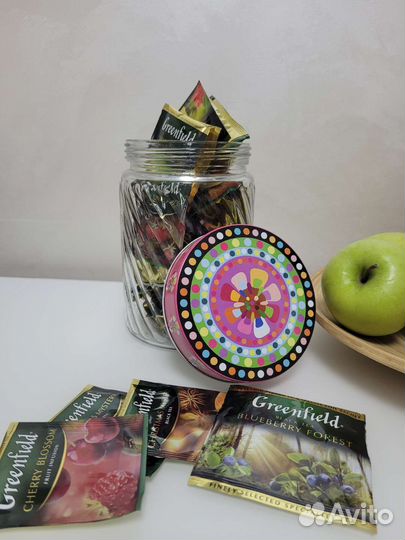 Банка стеклянная с крышкой 1300 мл для декора