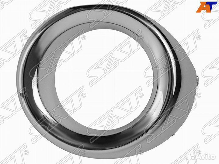 Оправа птф renault logan 14-18 LH ободок хром ST-D