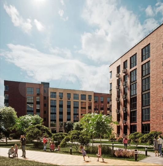 2-к. квартира, 51,7 м², 4/6 эт.