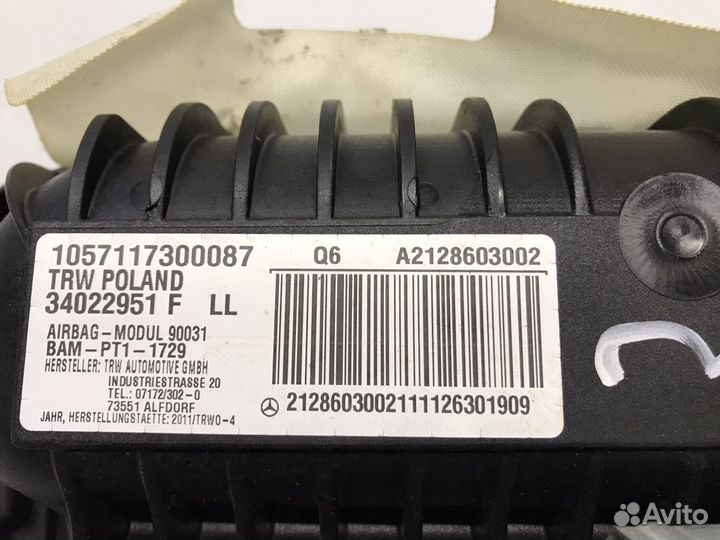 Подушка безопасности пассажира Мерседес w212