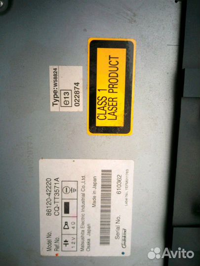 Магнитола Toyota RAV4 III (2006 -2012 г), оригинал