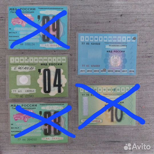 Талон техосмотра 2004 и 2014