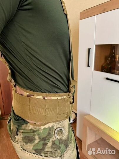 Разгрузочный пояс тактический с лямками