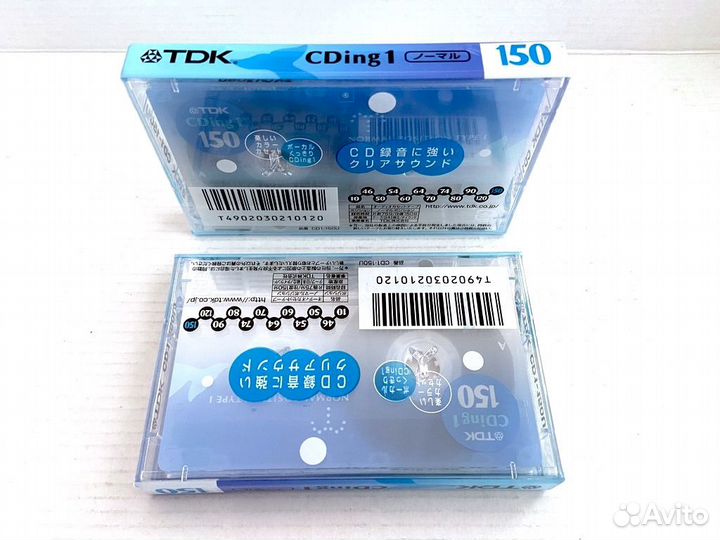Аудиокассеты кассеты TDK CDing I 150 - 2002 г