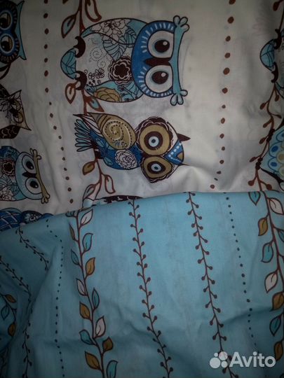 Комплект постельное о белья 1.5 совы