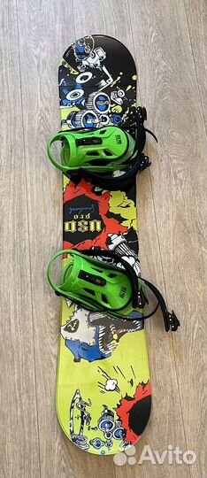 Сноуборд с креплениями