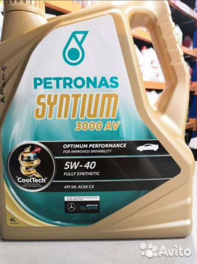 Масло моторное Petronas Syntium 3000AV 5W40 с.т 4л