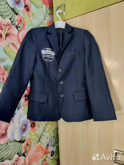 Школьный костюм для мальчика 122 128 синий