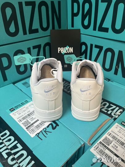 Nike air force 1 white poizon оригинал