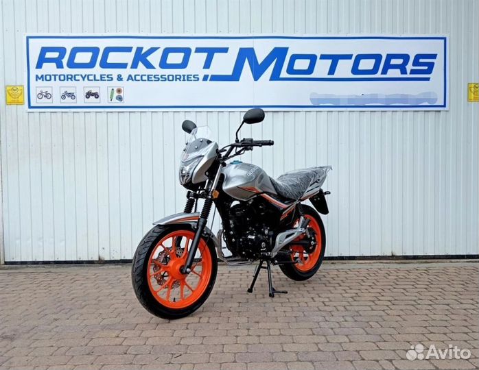 Мотоцикл Rockot Spectrum серый, дорожный с птс
