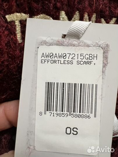 Шарф tommy hilfiger женский100 шерсть