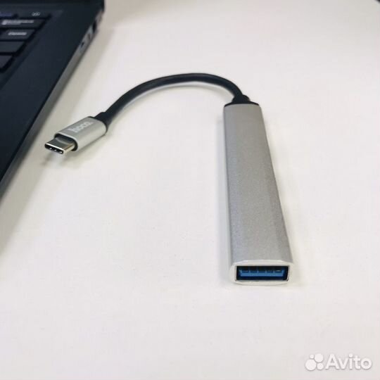 Хаб Разветвитель адаптер Type-C+USB 3.0 Borofone 2