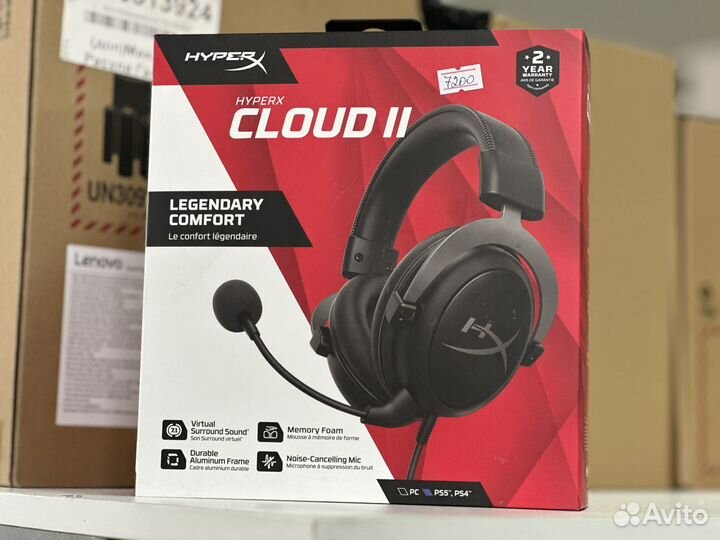 Наушники новые Hyper X Cloud 2