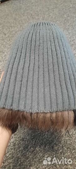 Шапка меховая чернобурка