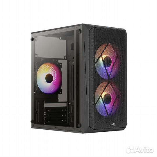Корпус компьютерный AeroCool Cs-107-A-BK-v2 Black