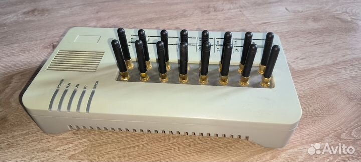 Goip-16 gsm voip-шлюз с внешней антенной 16 каналь