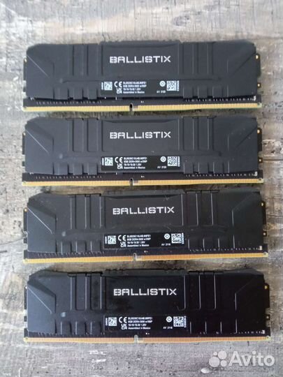 Crucial ballistix ddr4 3600 32гб (4x8)