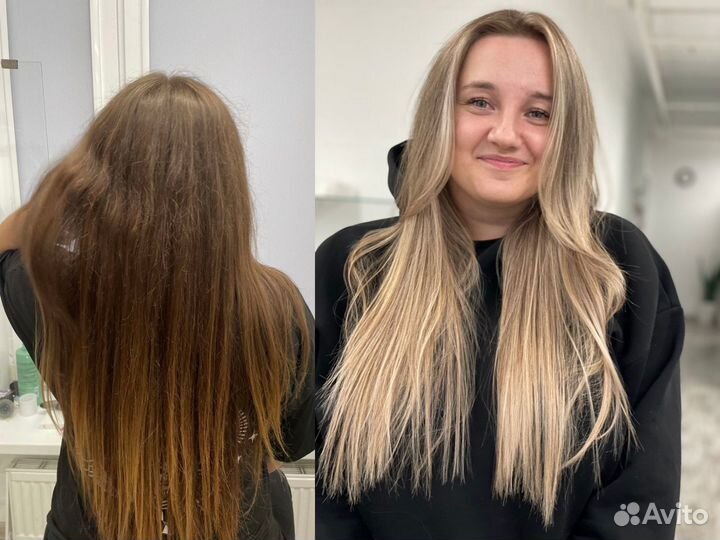 Окрашивание и стрижки (air touch, амбре, шатуш)