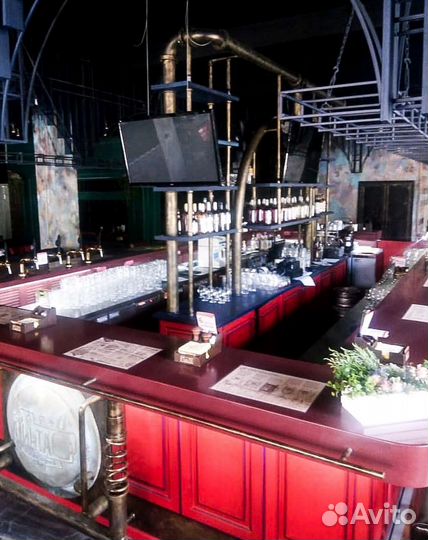 Ресепшн для кафе из искусственного камня