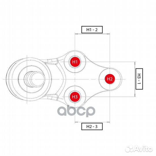 Опора шаровая CB0210L CTR