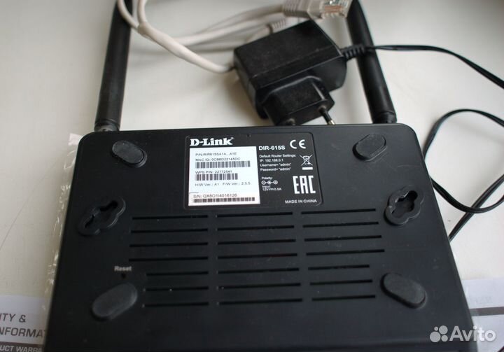 Wi-Fi роутер D-link DIR-615S