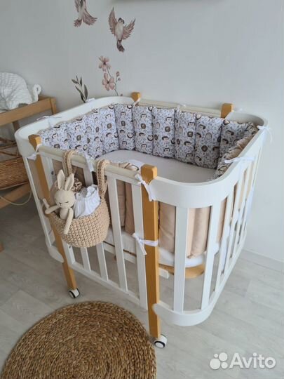 Бортики-заборчики в кроватку Happy Baby